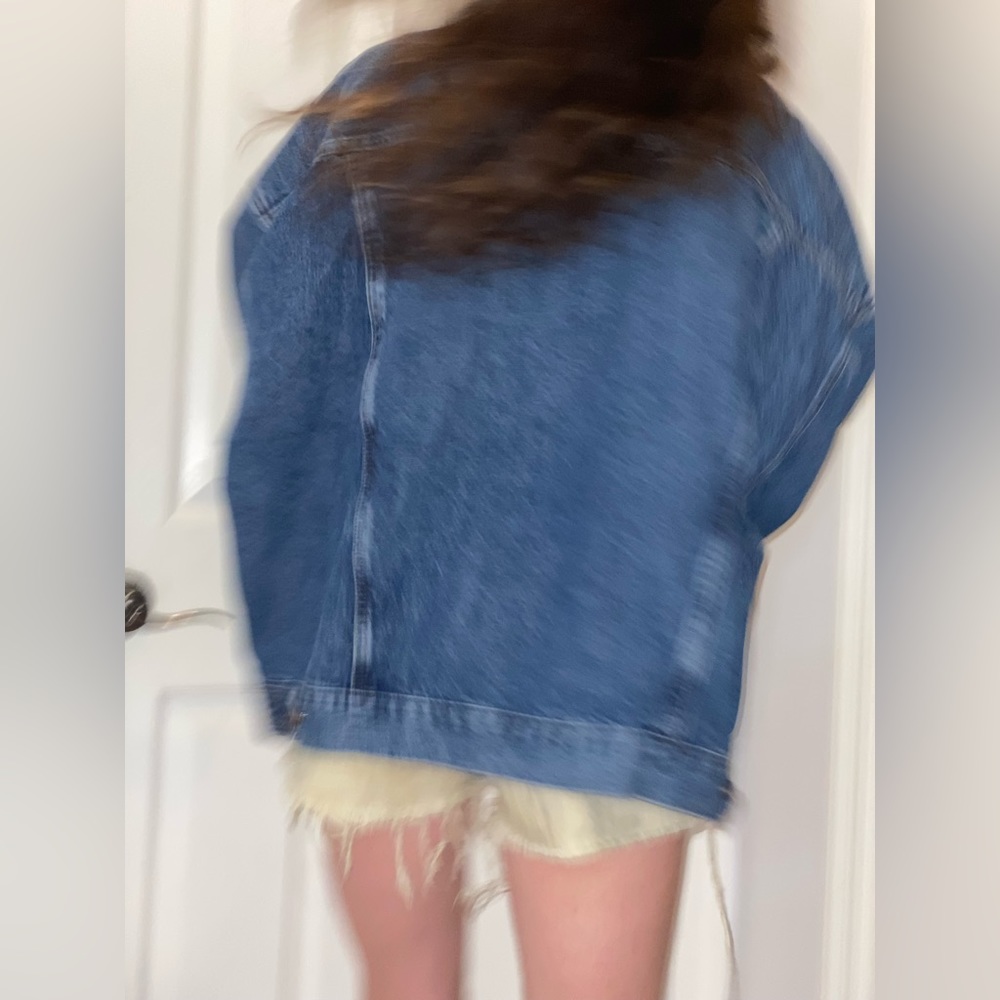 COPY - RARE AUTHENTIC CALVIN KLEIN 80s trucker jacket ladies oversized xl RARE … - Picture 9 of 16